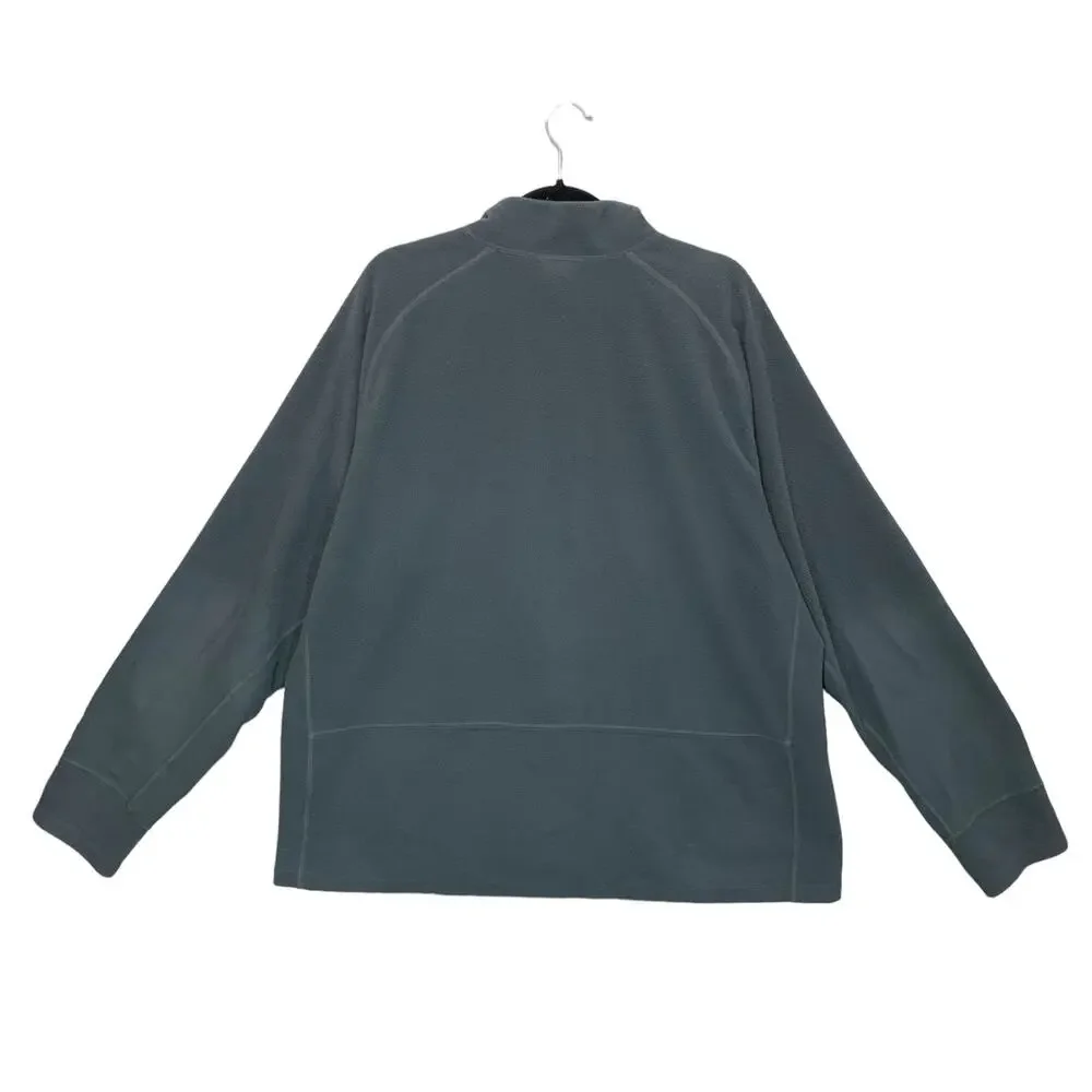 The North Face 1/4 Zip Fleece Long Sleeve Pullover Men's Sz 2XL Gray Casual